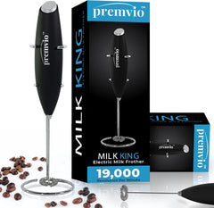 Premvio Battery Operated Milk Frother (With Stand)